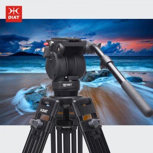 DIAT A223MKS30 Tripod tríthoiseach ceann tríthoiseach Tripod ceamara seasmhach seasmhach Seastán lámhach físeáin